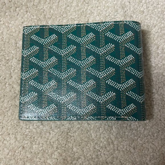 New Goyard Bi Fold Victoire Full Size Wallet - Coveted Green Canvas - Picture 4 of 16